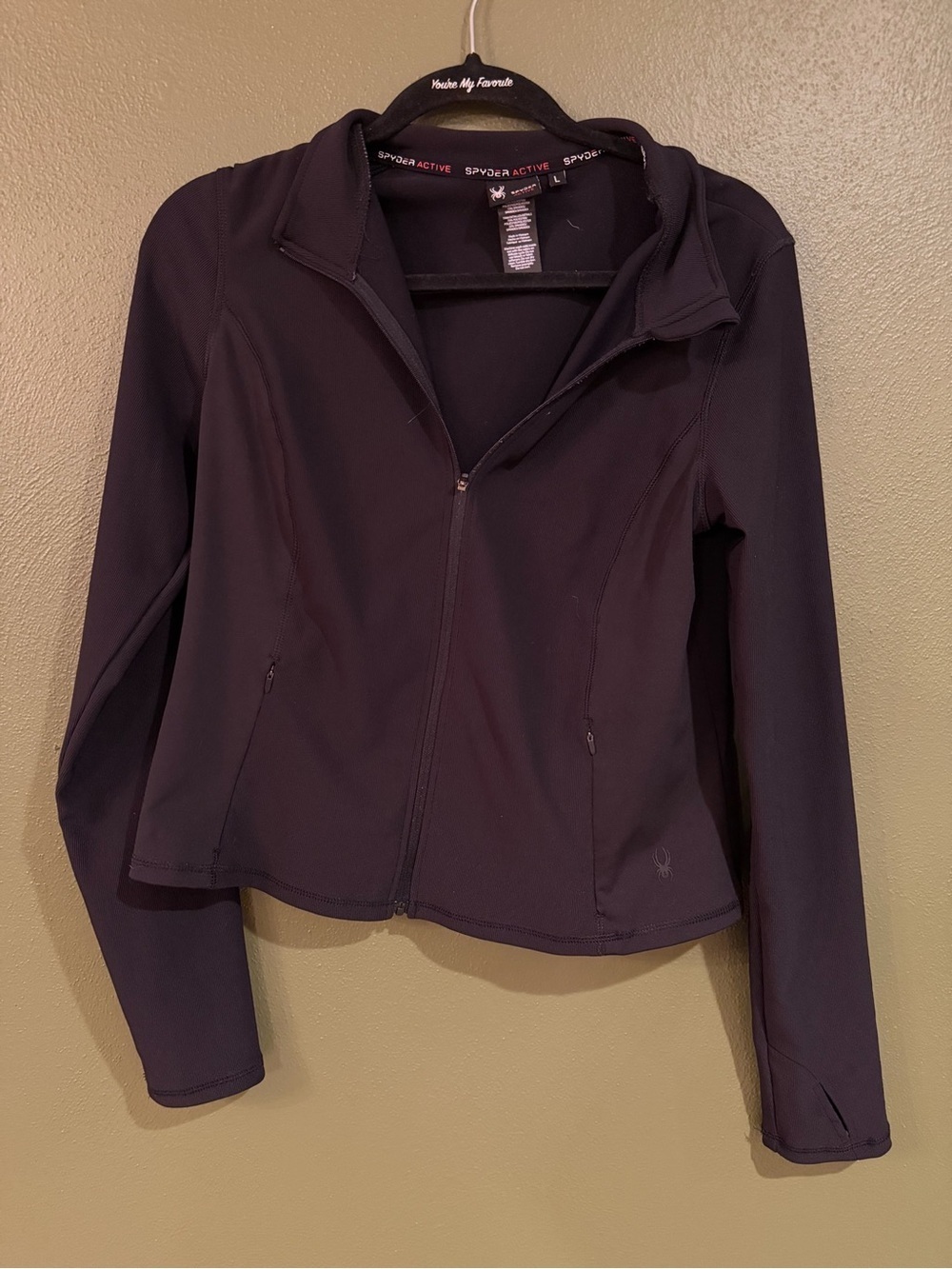 Spyder Women's Dark Black Full-Zip Utility Jacket